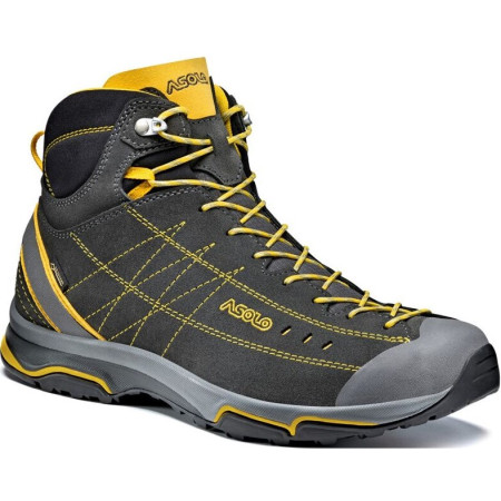 Chaussures homme Asolo Nucleon Mid GV MM gris / jaune Graphite/Yellow/A