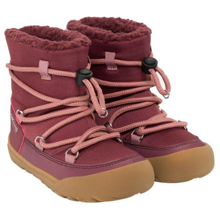Bottes d'hiver enfant Viking Outdoor Footwear Birch Barefoot Warm WP Pull-on Wine