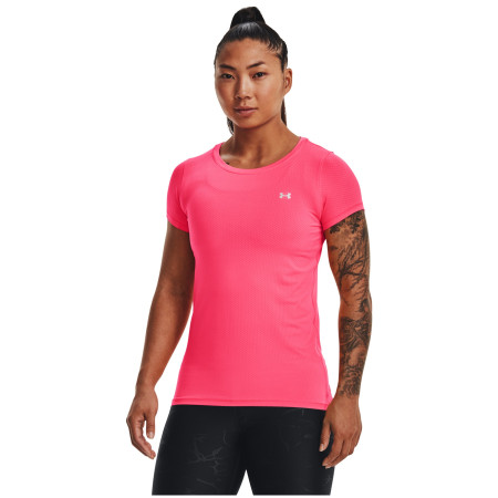 T-shirt fonctionnel femme Under Armour HG Armour SS rose / gris Pink Shock / / Metallic Silver