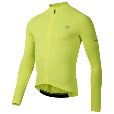 Maillot vélo homme Dare 2b Lightning Long Sleeve Jersey jaune Fluro Yellow