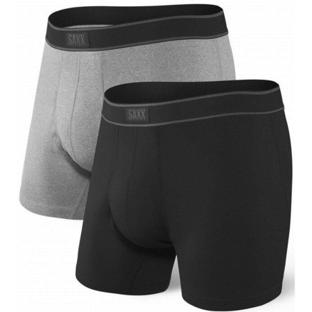 Caleçon Saxx Daytripper Boxer Brief Fly 2Pk noir / gris black/grey heater
