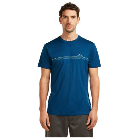 T-shirt homme Icebreaker Men Merino 150 Tech Lite SS Tee Range Stripes