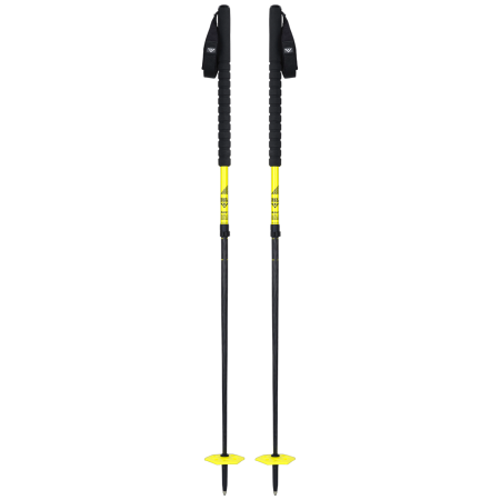 Bâtons de ski alpin Black Crows Duos Freebird noir / jaune black/yellow