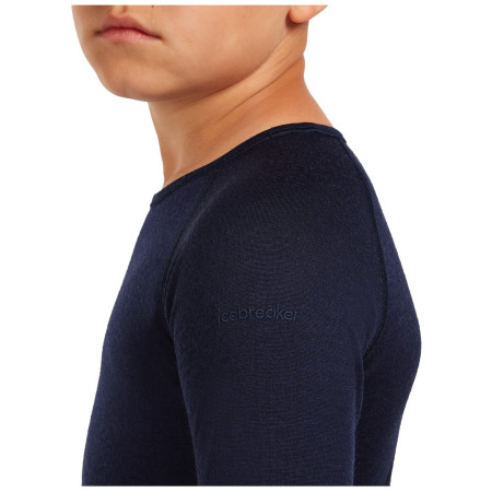 T-shirt fonctionnel enfant Icebreaker K 200 Oasis LS Crewe Midnight Navy