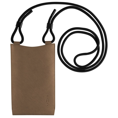 Etui téléphone FIXED Verona brun kávová
