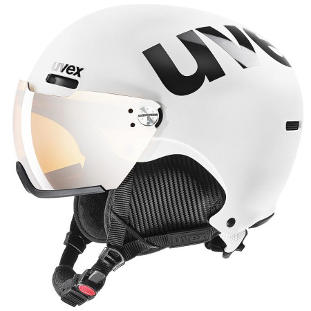 Casque de ski Uvex HLMT 500 Visor blanc / noir WhiteBlackMat
