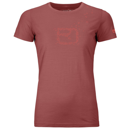T-shirt fonctionnel femme Ortovox W's 150 Cool Leaves TS rouge Blush