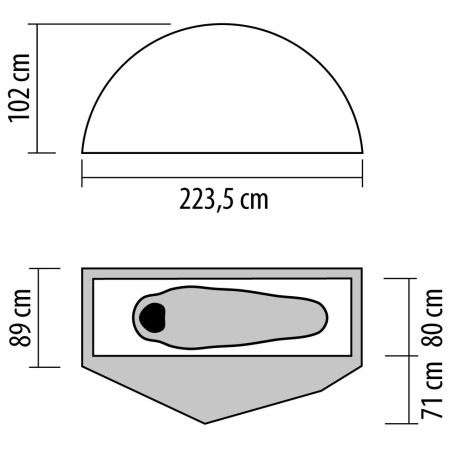 Tente ultra-légères NEMO Equipment Dragonfly OSMO Bikepack 1P