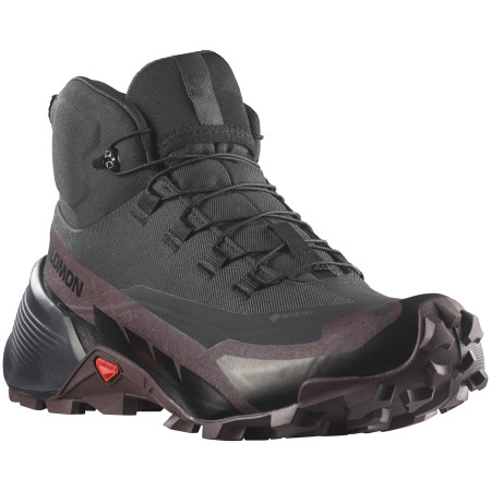 Bottes randonnée femme Salomon Cross Hike 2 Mid Gore-Tex vert black