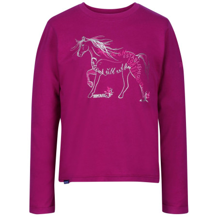 T-shirt enfant Regatta Wendell kůň rose Beetroot