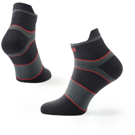 Chaussettes Zulu Zulu Sport Low noir / rouge black/red