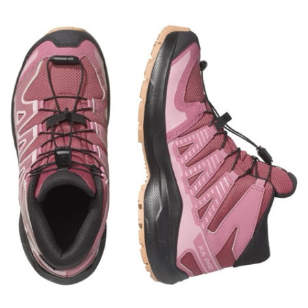 Chaussures enfant Salomon Xa Pro Mid Wp J Nocturne-Dusky Orchid-Black