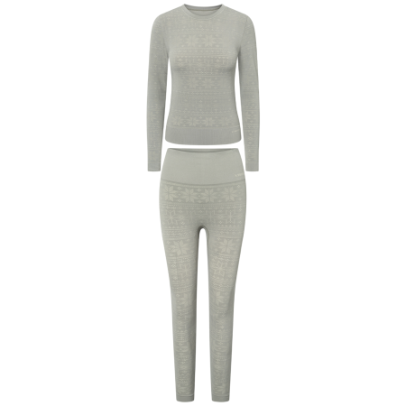 Ensemble de sous-vêtements fonctionnels femme Viking Sigrid Set gris gray