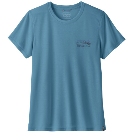 T-shirt femme Patagonia Women's Capilene® Cool Trail Shirt - Stratapeaks bleu Shore Blue