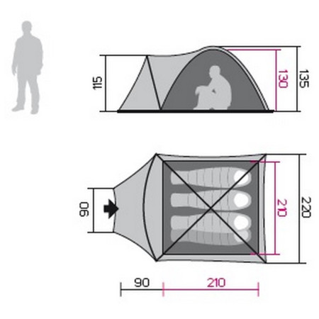 Tente de randonnée Hannah Hover 4