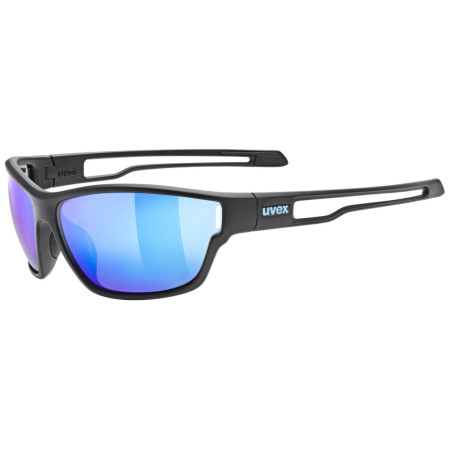 Lunettes soleil Uvex Sportstyle 806 noir / bleu Black Matt/Mir.Blue