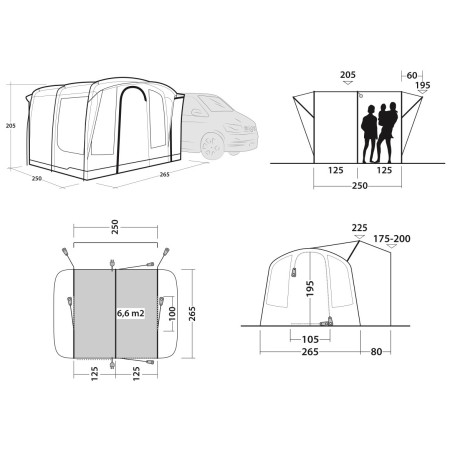 Tente caravane Outwell Armona