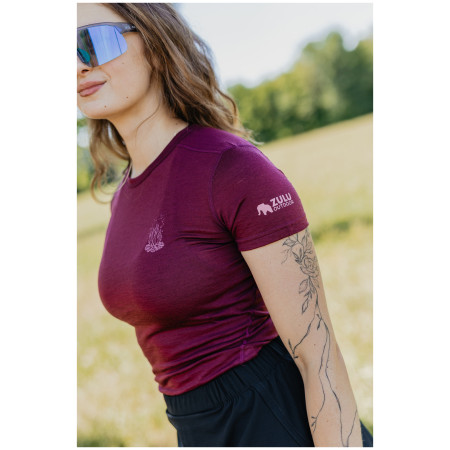 T-shirt femme Zulu Merino Fire 160 Short