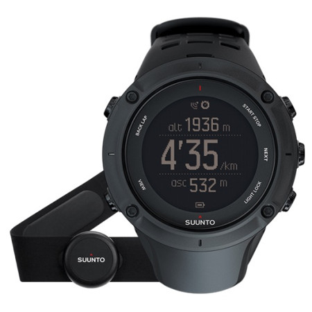 Monte Suunto Ambit3 Peak Black (HR) vert Black