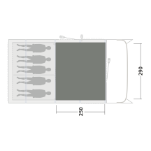 Tapis de tente Outwell Cozy Carpet Colorado 5 Air