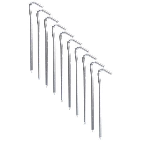 Piquets tente Warg ALU Light 10 pcs argenté