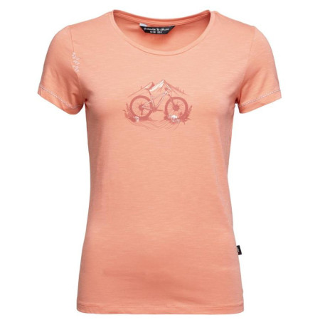 T-shirt femme Chillaz Gandia Mountainbike Flowers orange coral
