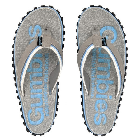 Tongs Gumbies Cairns light blue bleu / gris Lightblue
