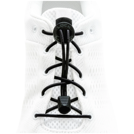 Lacets Lock Laces Solid noir Black Solid
