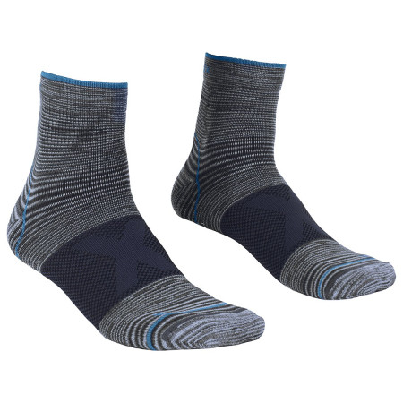 Chaussettes Ortovox Alpinist Quarter Socks gris / bleu GrayBlend