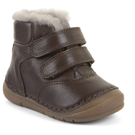 Bottes d'hiver enfant Frodo Paix Up Winter Dark Brown brun foncé dark brown