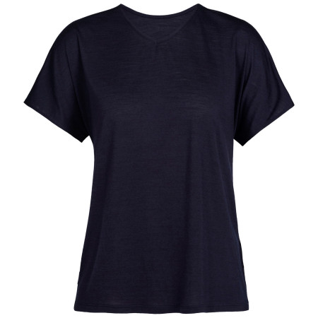 T-shirt femme Icebreaker Women Drayden Reversible SS Top bleu foncé midnight navy