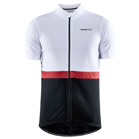Maillot vélo homme Craft Core Endur blanc / noir White/Black