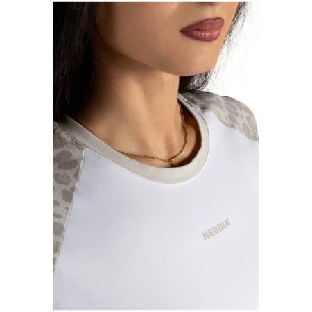 T-shirt femme Nebbia Crop Top Leopard '97 Primal
