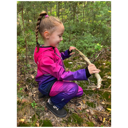 Veste softshell enfant WAMU Mozaika purple