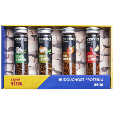 Vers comestibles Sens Paquet cadeau 4 saveurs