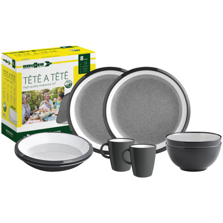 Set de vaisselle Brunner Set tête-à-tête Granyte 8 pcs