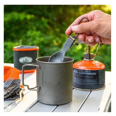 Set de couverts GSI Outdoors Tekk Trio Folding Cutlery Set