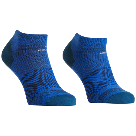 Chaussetttes en laine mérinos pour homme Ortovox Alpine Light Low Socks bleu clair Blue Note