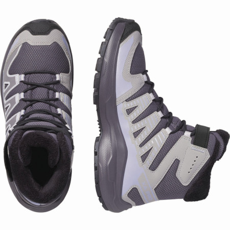 Chaussures enfant Salomon Xa Pro Winter Wp J Nine Iron-Gull-Cosmic Sky