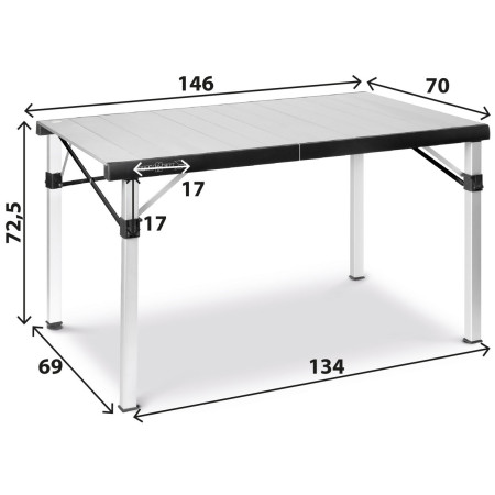 Table Brunner Titanium Quadra Compack 6