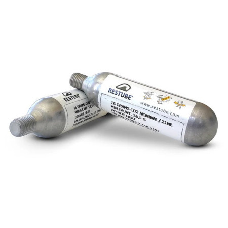Pièce de rechange Restube CO₂ cartridge 16g (2pack) argenté