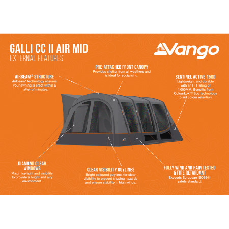 Tente caravane Vango Galli CC II Air Mid