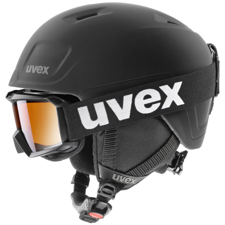 Ensemble casque et lunettes Uvex Heyya Pro Set vert black
