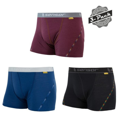 Short homme Sensor Merino Air 3-PACK (2022)