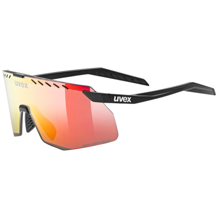 Lunettes soleil Uvex Pace Stage S Cv noir / rouge Black Matt/Mir.Red