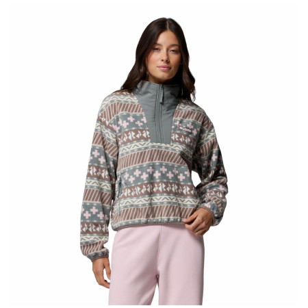 Sweat-shirt femme Columbia Sequoia Grove™ Ii Printed Half Zip gris Iron Wizard Island