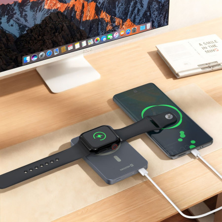 Banque d'alimentation sans Fil Swissten Fusion 5000 mAh Magsafe