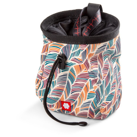 Sac à magnésie Ocún Lucky + Belt banc / rouge LeafsColor