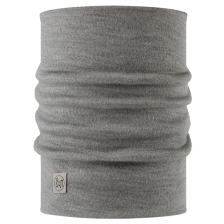 Foulard multifonctionnel Buff HW Merino Wool gris claire Solid Light Grey