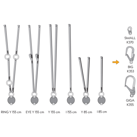 Cable confort Singing Rock Reactor 140 "I" 85 cm